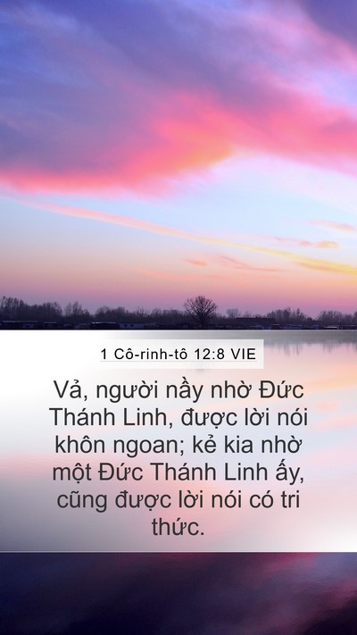 1 Cô-rinh-tô 12:8 VIE Bible Verse Image