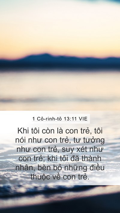 1 Cô-rinh-tô 13:11 VIE Bible Verse Image