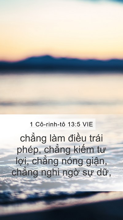 1 Cô-rinh-tô 13:5 VIE Bible Verse Image