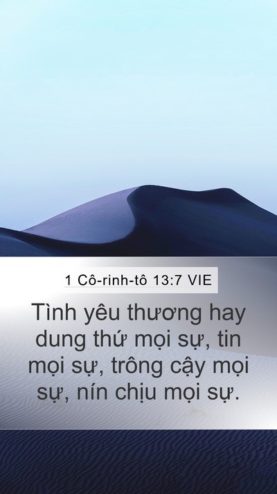 1 Cô-rinh-tô 13:7 VIE Bible Verse Image