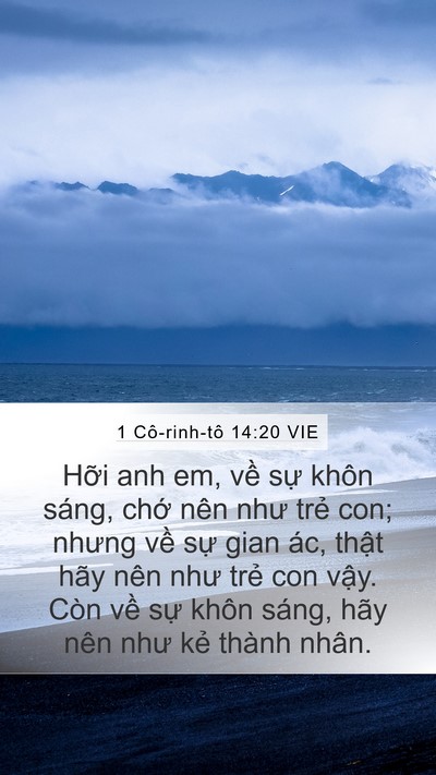 1 Cô-rinh-tô 14:20 VIE Bible Verse Image