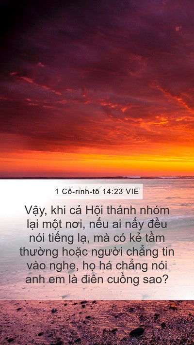 1 Cô-rinh-tô 14:23 VIE Bible Verse Image
