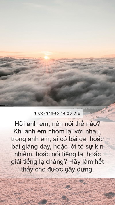 1 Cô-rinh-tô 14:26 VIE Bible Verse Image
