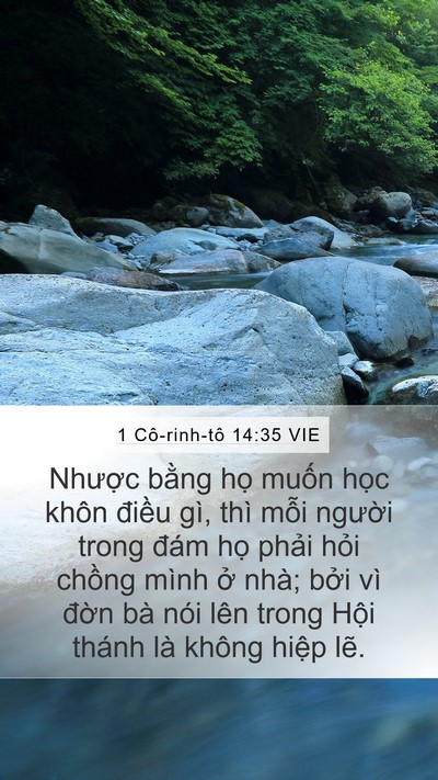 1 Cô-rinh-tô 14:35 VIE Bible Verse Image