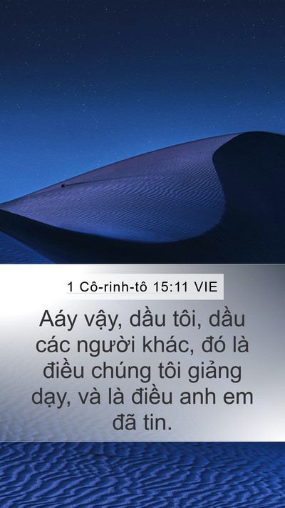 1 Cô-rinh-tô 15:11 VIE Bible Verse Image