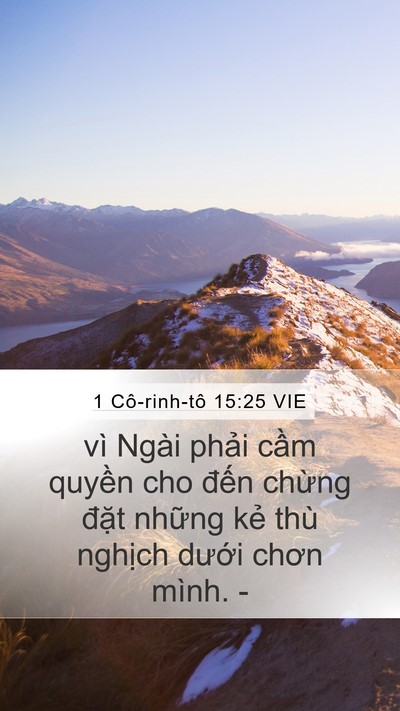1 Cô-rinh-tô 15:25 VIE Bible Verse Image