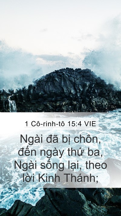 1 Cô-rinh-tô 15:4 VIE Bible Verse Image
