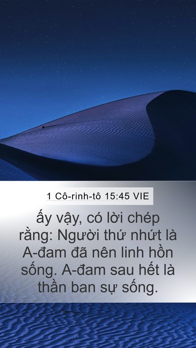 1 Cô-rinh-tô 15:45 VIE Bible Verse Image