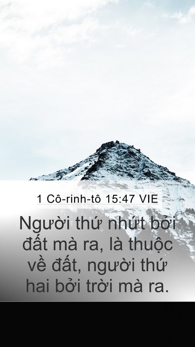 1 Cô-rinh-tô 15:47 VIE Bible Verse Image