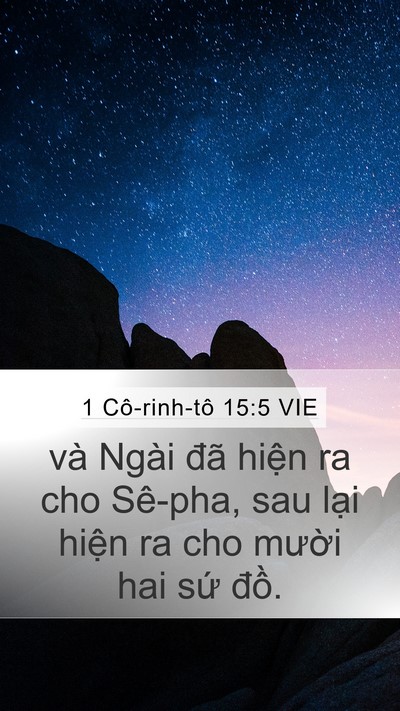 1 Cô-rinh-tô 15:5 VIE Bible Verse Image