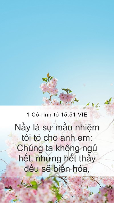 1 Cô-rinh-tô 15:51 VIE Bible Verse Image