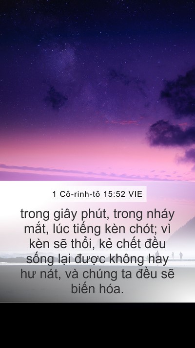 1 Cô-rinh-tô 15:52 VIE Bible Verse Image