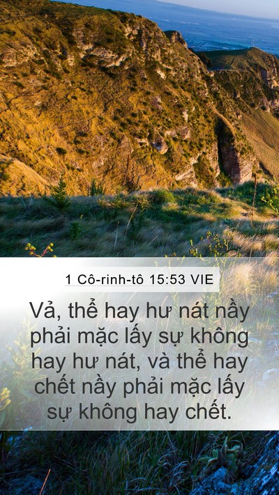 1 Cô-rinh-tô 15:53 VIE Bible Verse Image