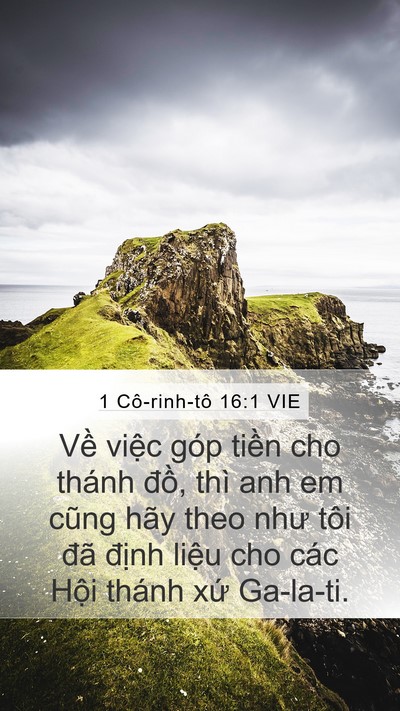 1 Cô-rinh-tô 16:1 VIE Bible Verse Image