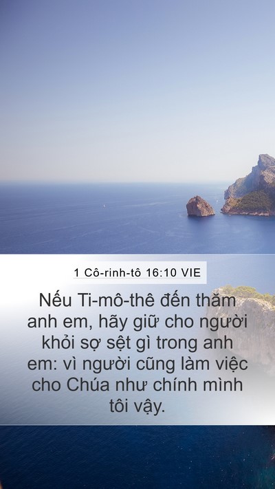 1 Cô-rinh-tô 16:10 VIE Bible Verse Image