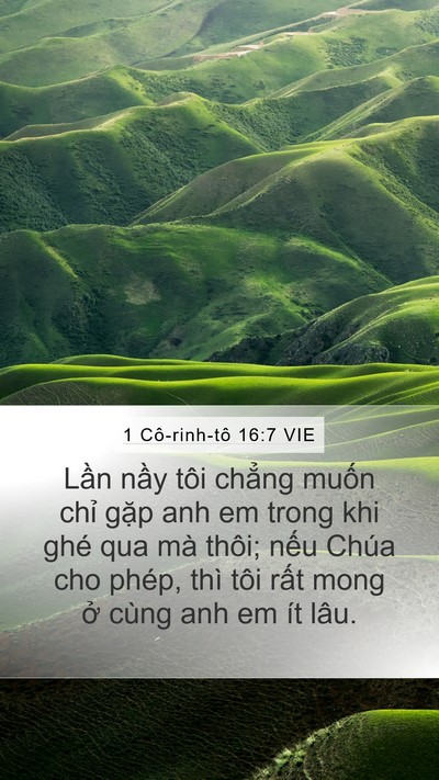 1 Cô-rinh-tô 16:7 VIE Bible Verse Image