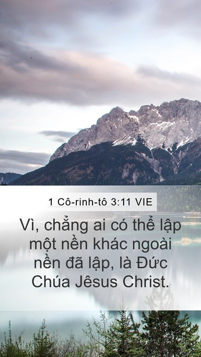 1 Cô-rinh-tô 3:11 VIE Bible Verse Image