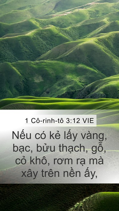 1 Cô-rinh-tô 3:12 VIE Bible Verse Image