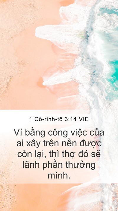 1 Cô-rinh-tô 3:14 VIE Bible Verse Image