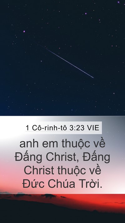 1 Cô-rinh-tô 3:23 VIE Bible Verse Image