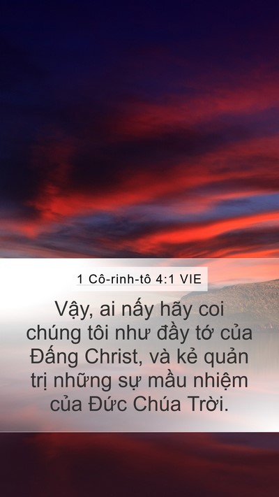 1 Cô-rinh-tô 4:1 VIE Bible Verse Image
