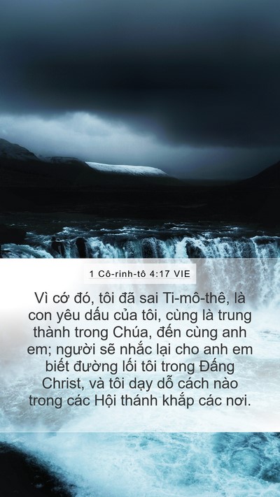 1 Cô-rinh-tô 4:17 VIE Bible Verse Image