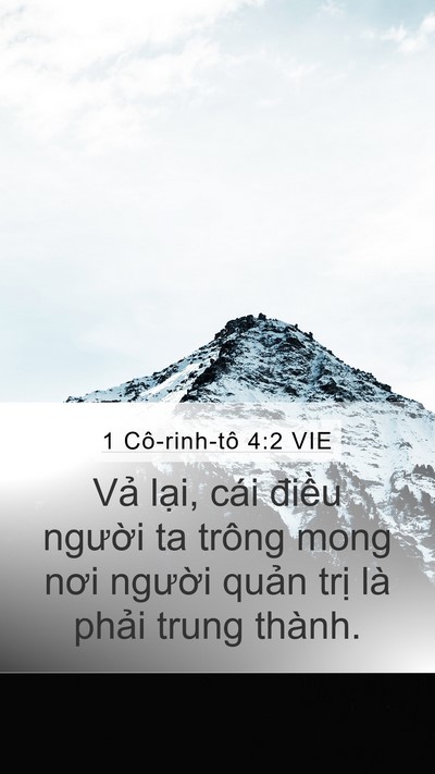 1 Cô-rinh-tô 4:2 VIE Bible Verse Image