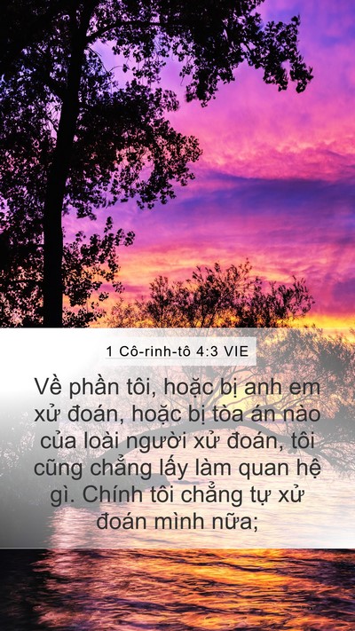 1 Cô-rinh-tô 4:3 VIE Bible Verse Image
