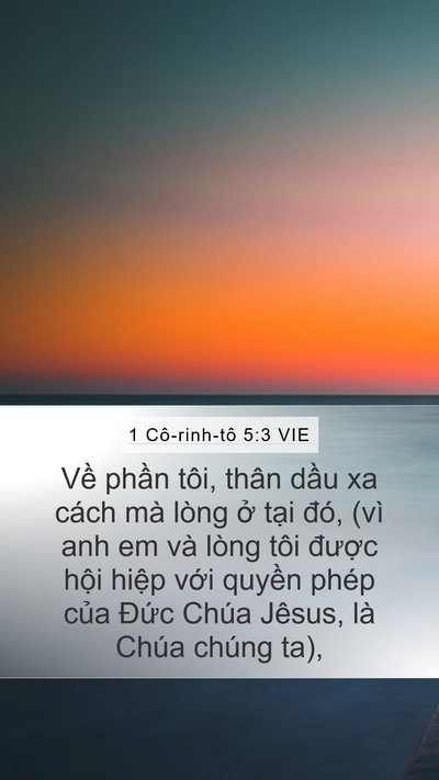 1 Cô-rinh-tô 5:3 VIE Bible Verse Image