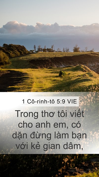 1 Cô-rinh-tô 5:9 VIE Bible Verse Image
