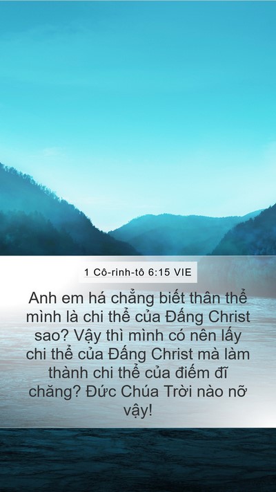 1 Cô-rinh-tô 6:15 VIE Bible Verse Image