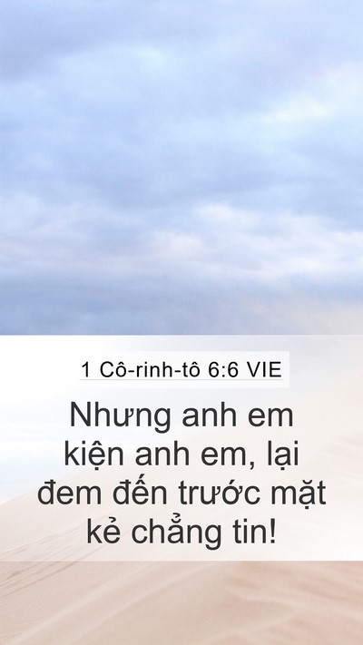 1 Cô-rinh-tô 6:6 VIE Bible Verse Image