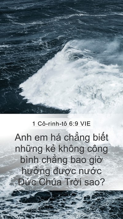 1 Cô-rinh-tô 6:9 VIE Bible Verse Image