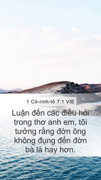 1 Cô-rinh-tô 7:1 VIE Bible Verse Image