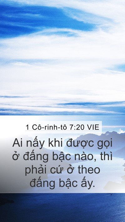 1 Cô-rinh-tô 7:20 VIE Bible Verse Image
