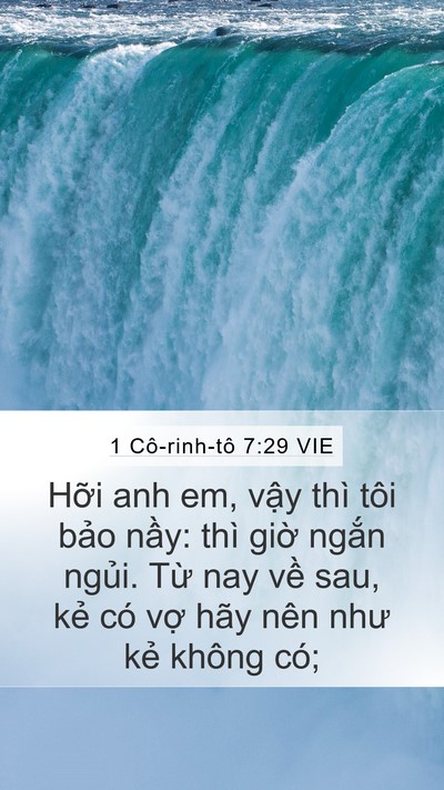1 Cô-rinh-tô 7:29 VIE Bible Verse Image