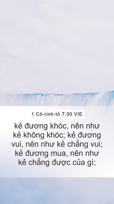 1 Cô-rinh-tô 7:30 VIE Bible Verse Image
