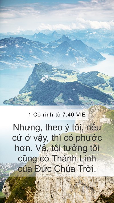 1 Cô-rinh-tô 7:40 VIE Bible Verse Image