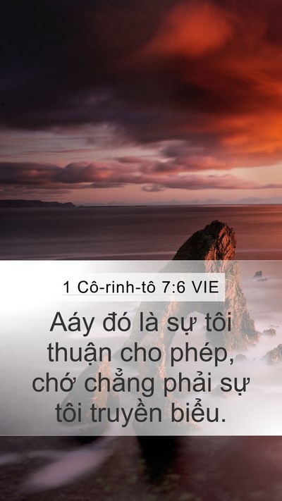 1 Cô-rinh-tô 7:6 VIE Bible Verse Image