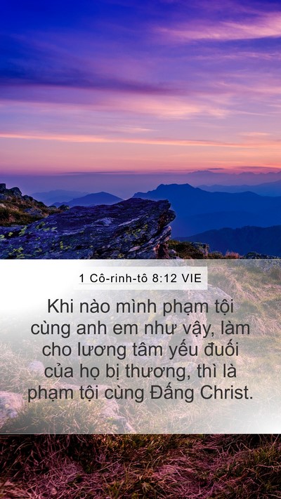 1 Cô-rinh-tô 8:12 VIE Bible Verse Image