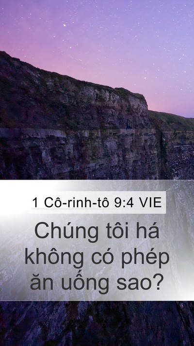 1 Cô-rinh-tô 9:4 VIE Bible Verse Image