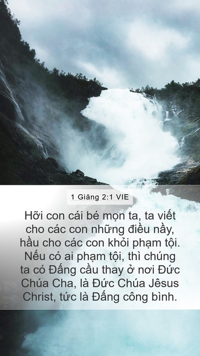 1 Giăng 2:1 VIE Bible Verse Image