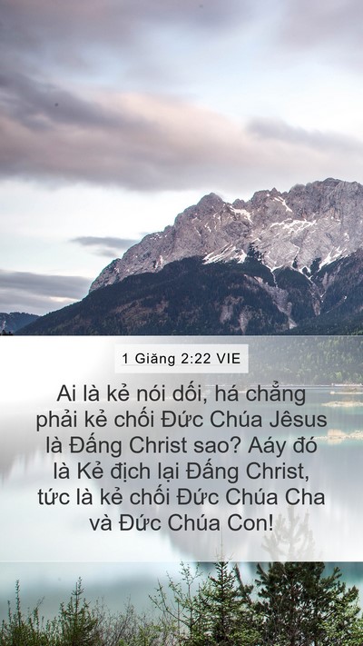 1 Giăng 2:22 VIE Bible Verse Image