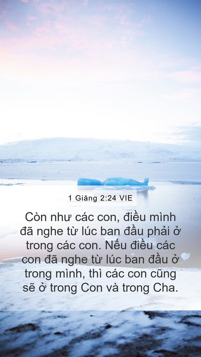 1 Giăng 2:24 VIE Bible Verse Image