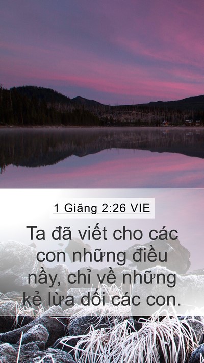 1 Giăng 2:26 VIE Bible Verse Image