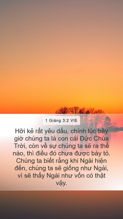 1 Giăng 3:2 VIE Bible Verse Image