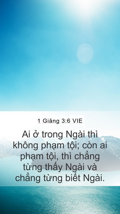 1 Giăng 3:6 VIE Bible Verse Image