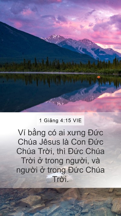 1 Giăng 4:15 VIE Bible Verse Image