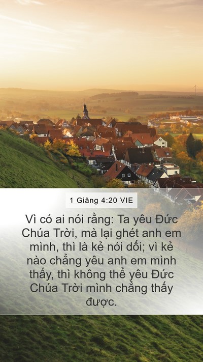 1 Giăng 4:20 VIE Bible Verse Image