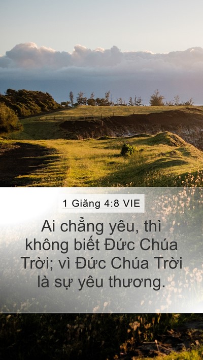 1 Giăng 4:8 VIE Bible Verse Image